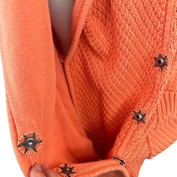 Lululemon Orange Post Practice Wrap Cardigan Sweater Size 8 - Picture 8 of 9